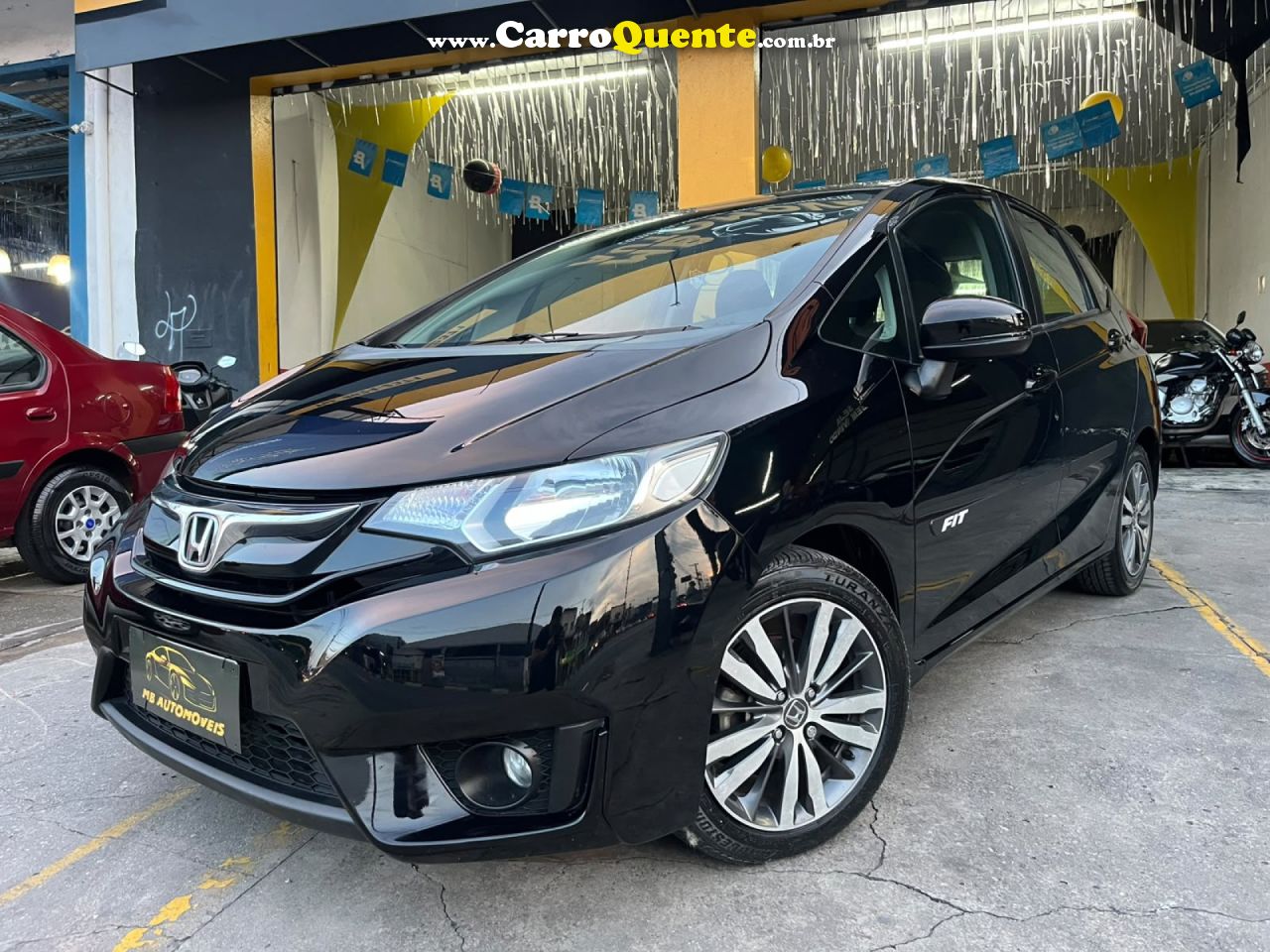 HONDA   FIT EXSEX 1.5 FLEXFLEXONE 16V 5P AUT.   PRETO 2015 1.5 GASOLINA - Loja