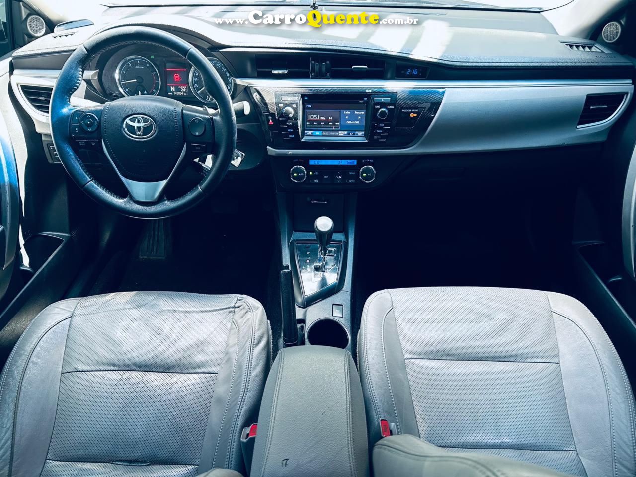 TOYOTA   COROLLA XEI 2.0 FLEX 16V AUT.   PRETO 2016 2.0 FLEX - Loja