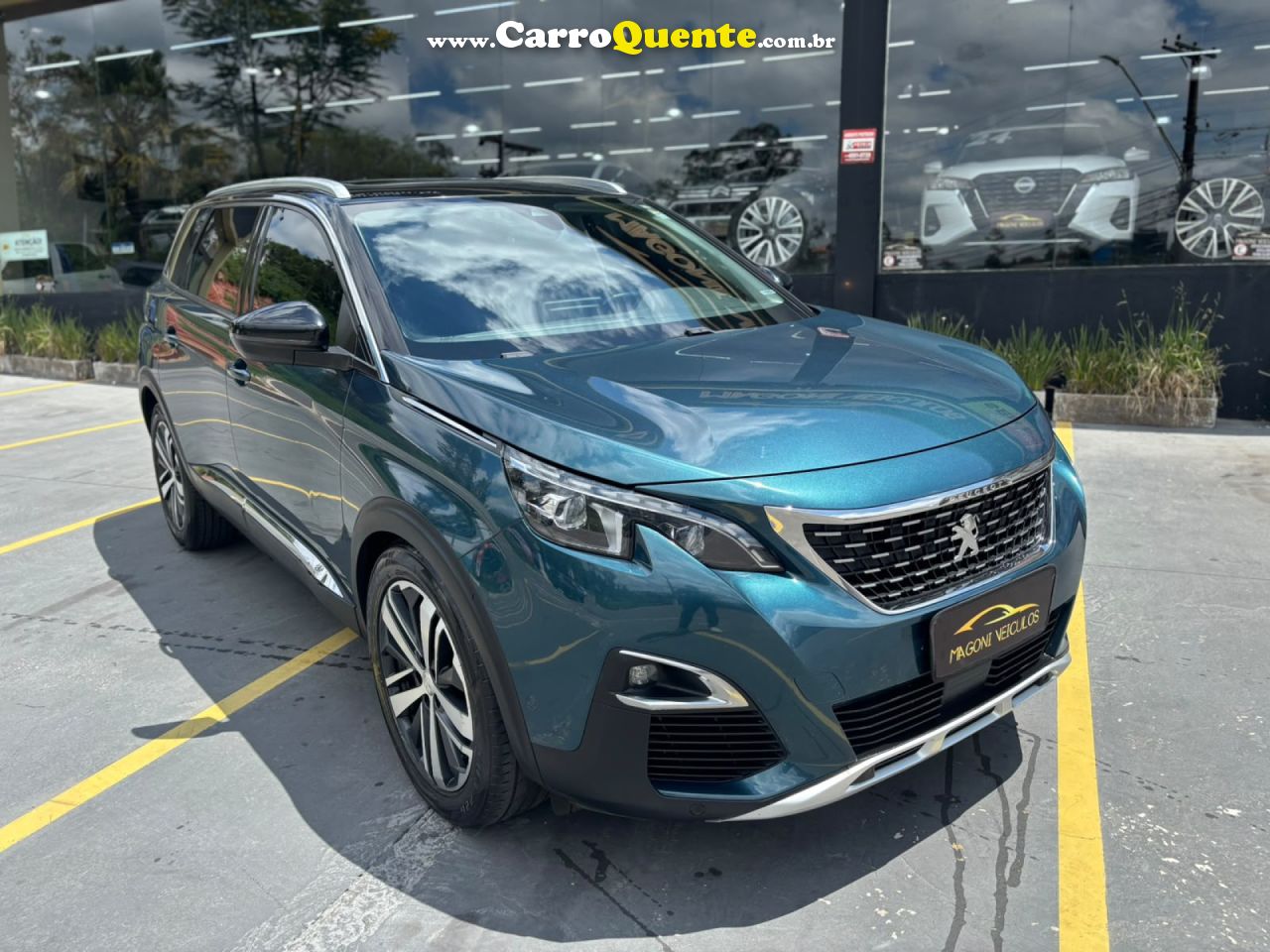 PEUGEOT   5008 GRIFFE PACK 1.6 TURBO 16V 5P AUT.   AZUL 2019 1.6 GASOLINA - Loja