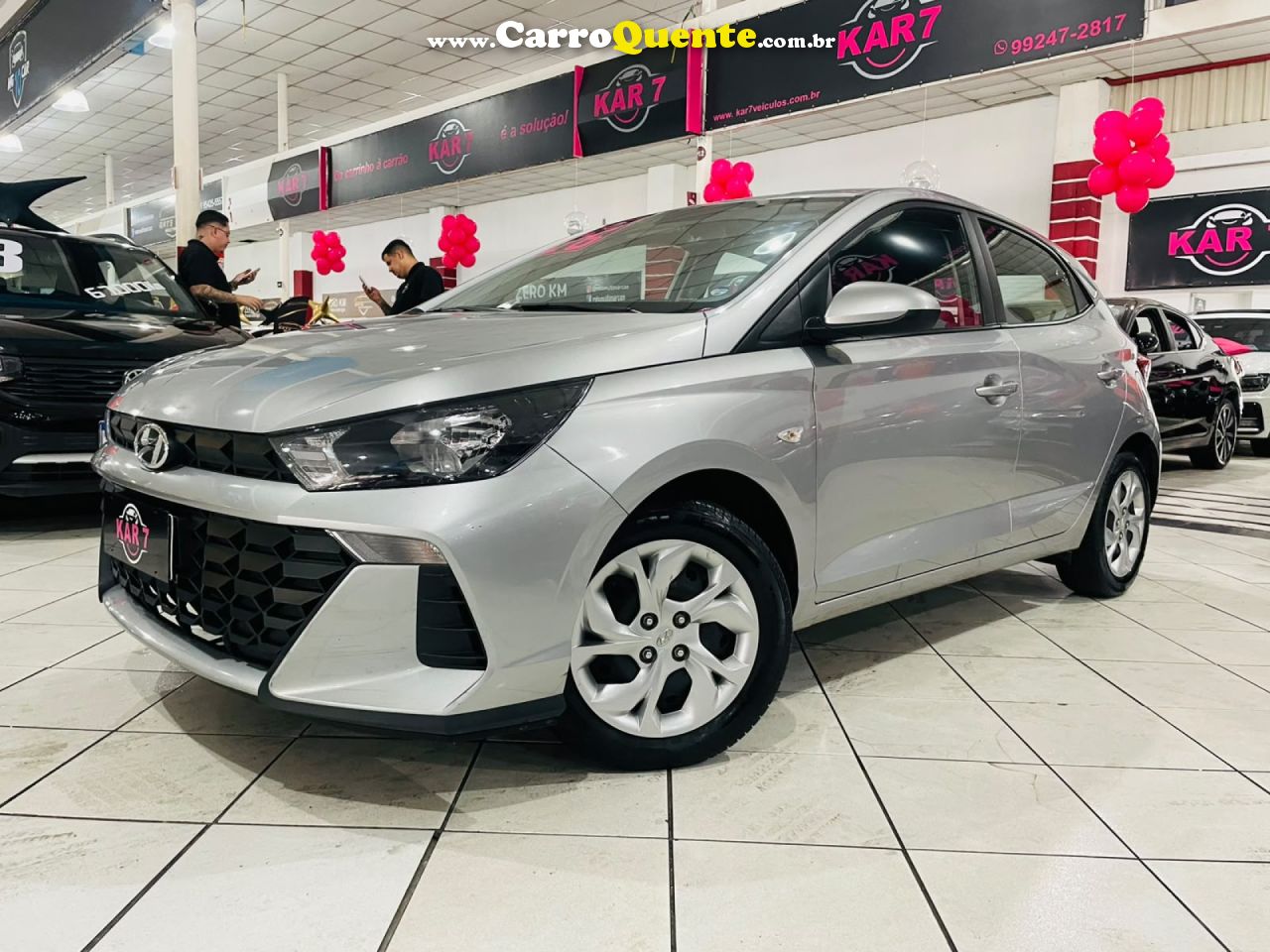 HYUNDAI   HB20 COMF.C.PLUSC.STYLE 1.0 FLEX 12V   PRATA 2026 1.0 FLEX - Loja
