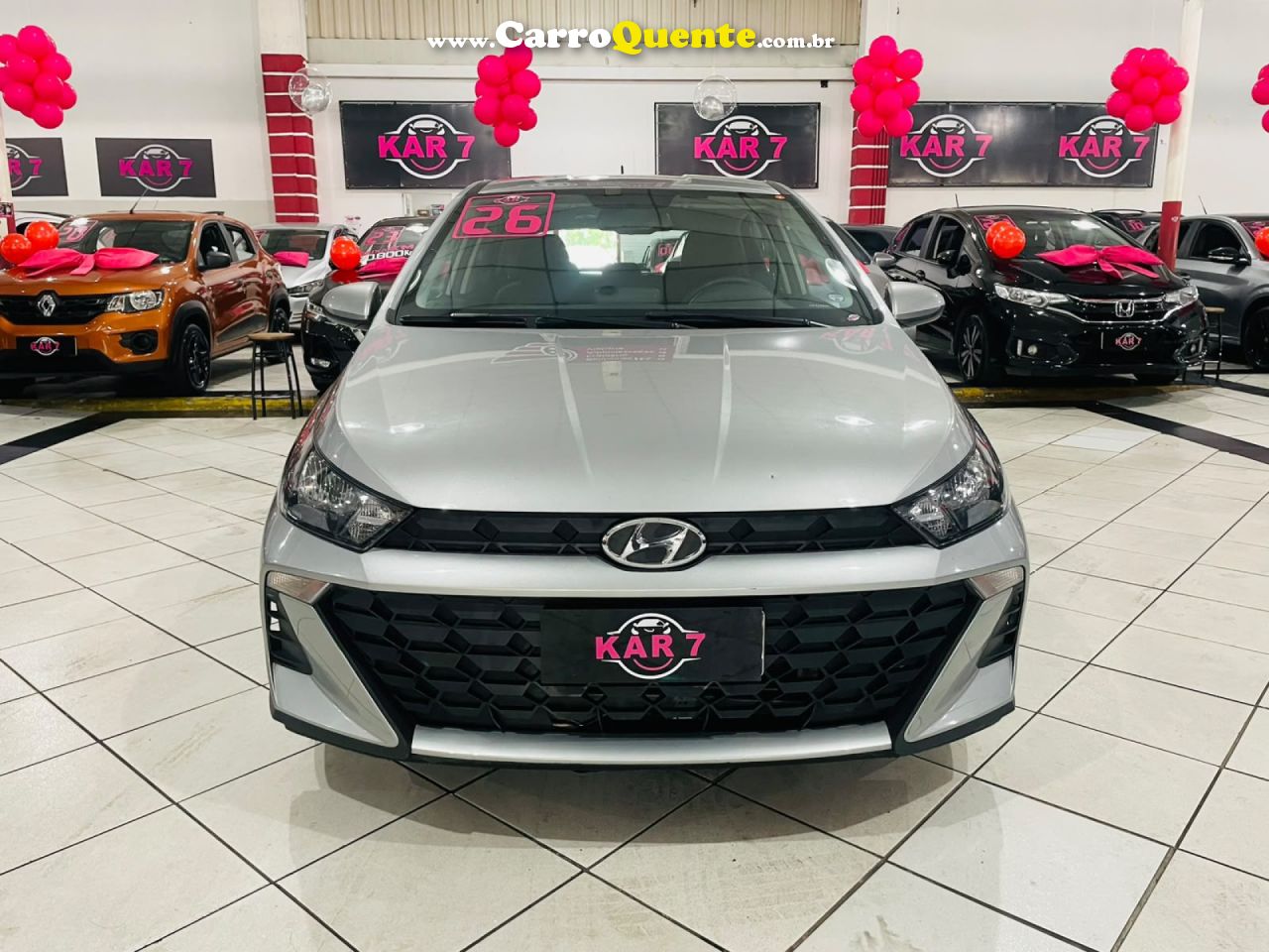 HYUNDAI   HB20 COMF.C.PLUSC.STYLE 1.0 FLEX 12V   PRATA 2026 1.0 FLEX - Loja