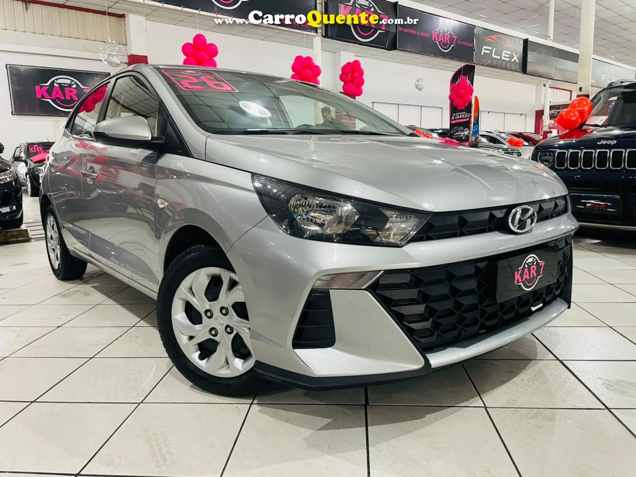HYUNDAI   HB20 COMF.C.PLUSC.STYLE 1.0 FLEX 12V   PRATA 2026 1.0 FLEX - Loja