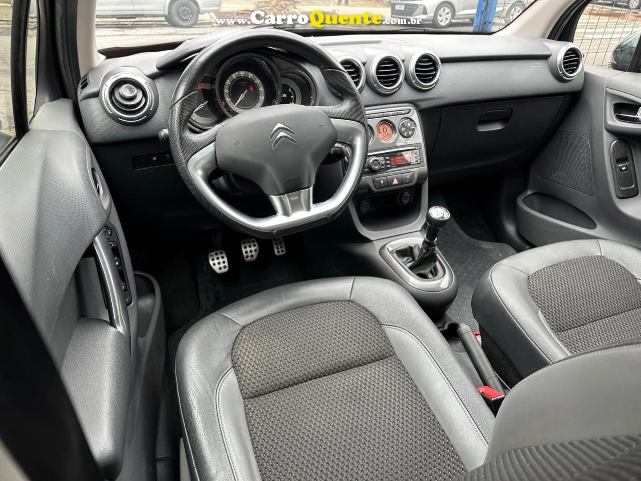 CITROËN   C3 EXCL. 1.6 VTI FLEX START 16V 5P MEC.   PRETO 2013 1.6 16V FLEX - Loja