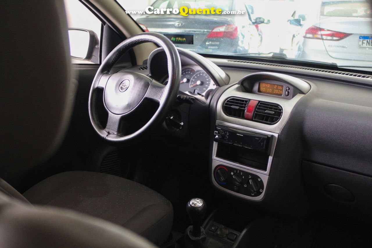 CHEVROLET   CORSA HAT. PREMIUM 1.4 8V ECONOFLEX 5P   CINZA 2010 1.4 FLEX - Loja