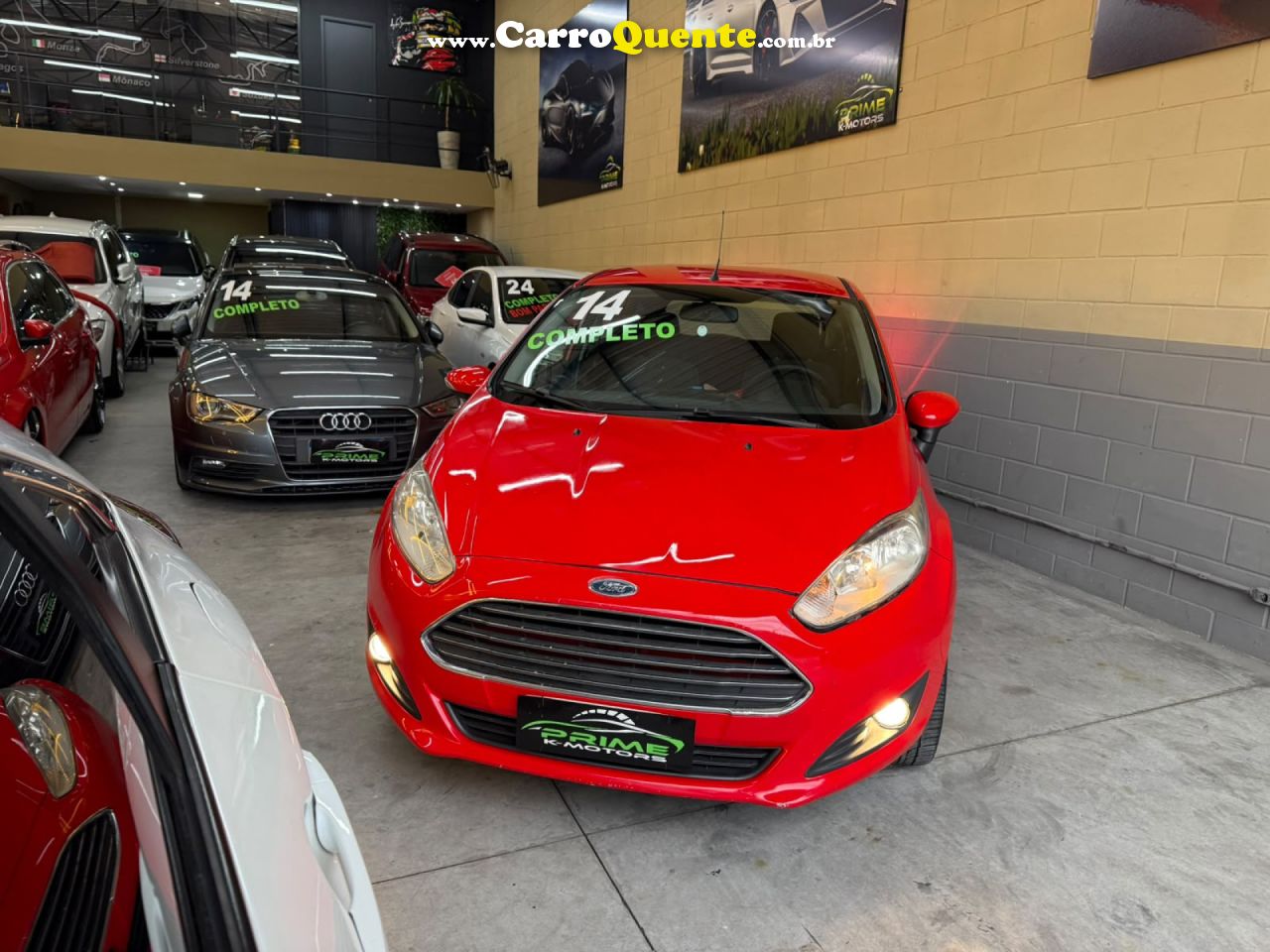 FORD   FIESTA 1.5 16V FLEX MEC. 5P   VERMELHO 2014 1.5 FLEX - Loja