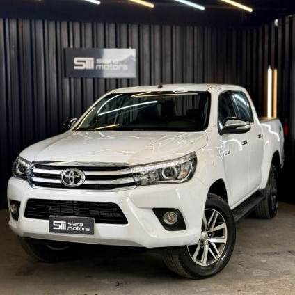 TOYOTA   HILUX CD SRX 4X4 2.8 TDI 16V DIESEL AUT.   BRANCO 2016 2.8 DIESEL