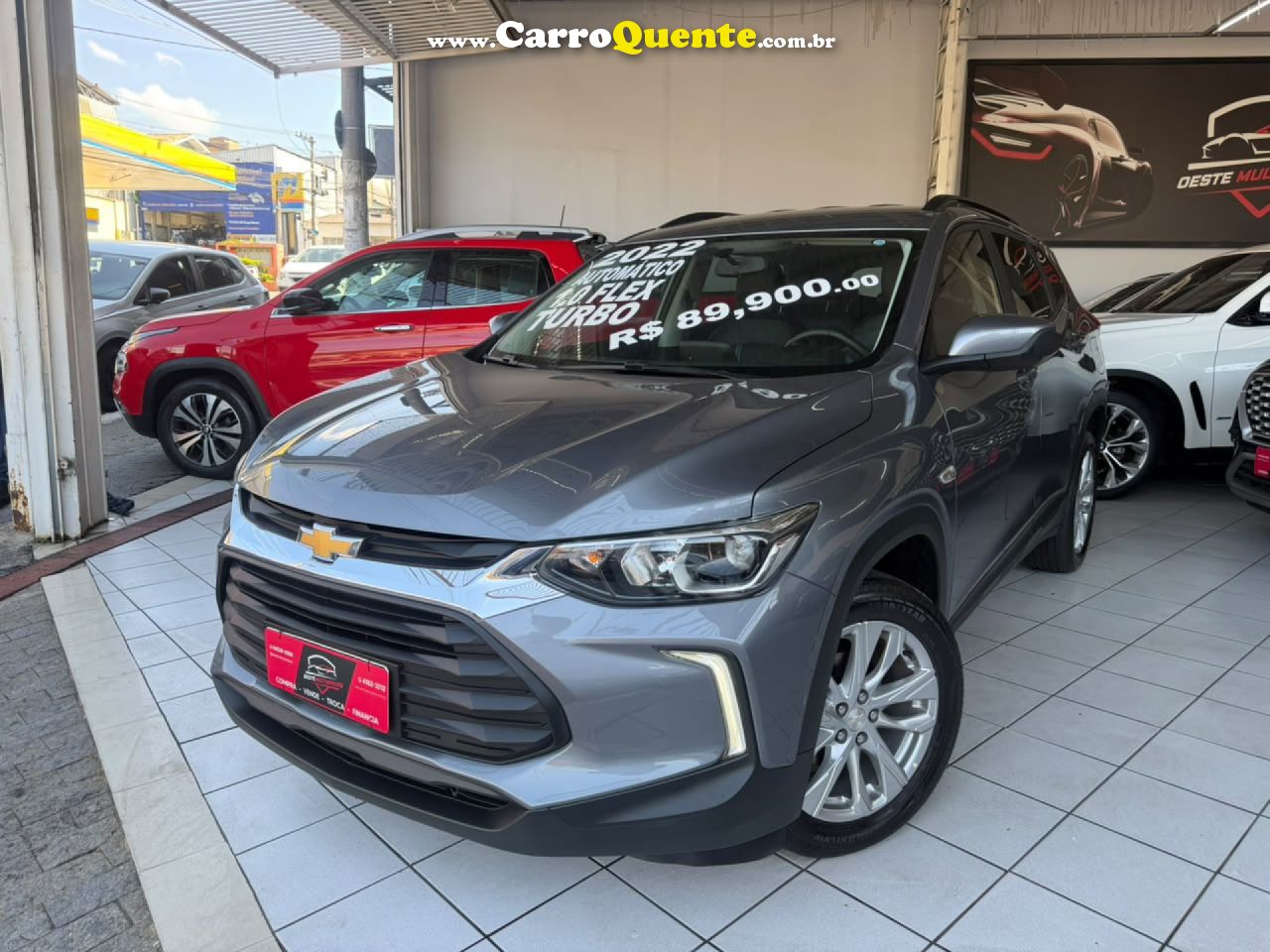 CHEVROLET   TRACKER LTZ 1.0 TURBO 12V FLEX AUT.   PRATA 2022 1.0 FLEX - Loja