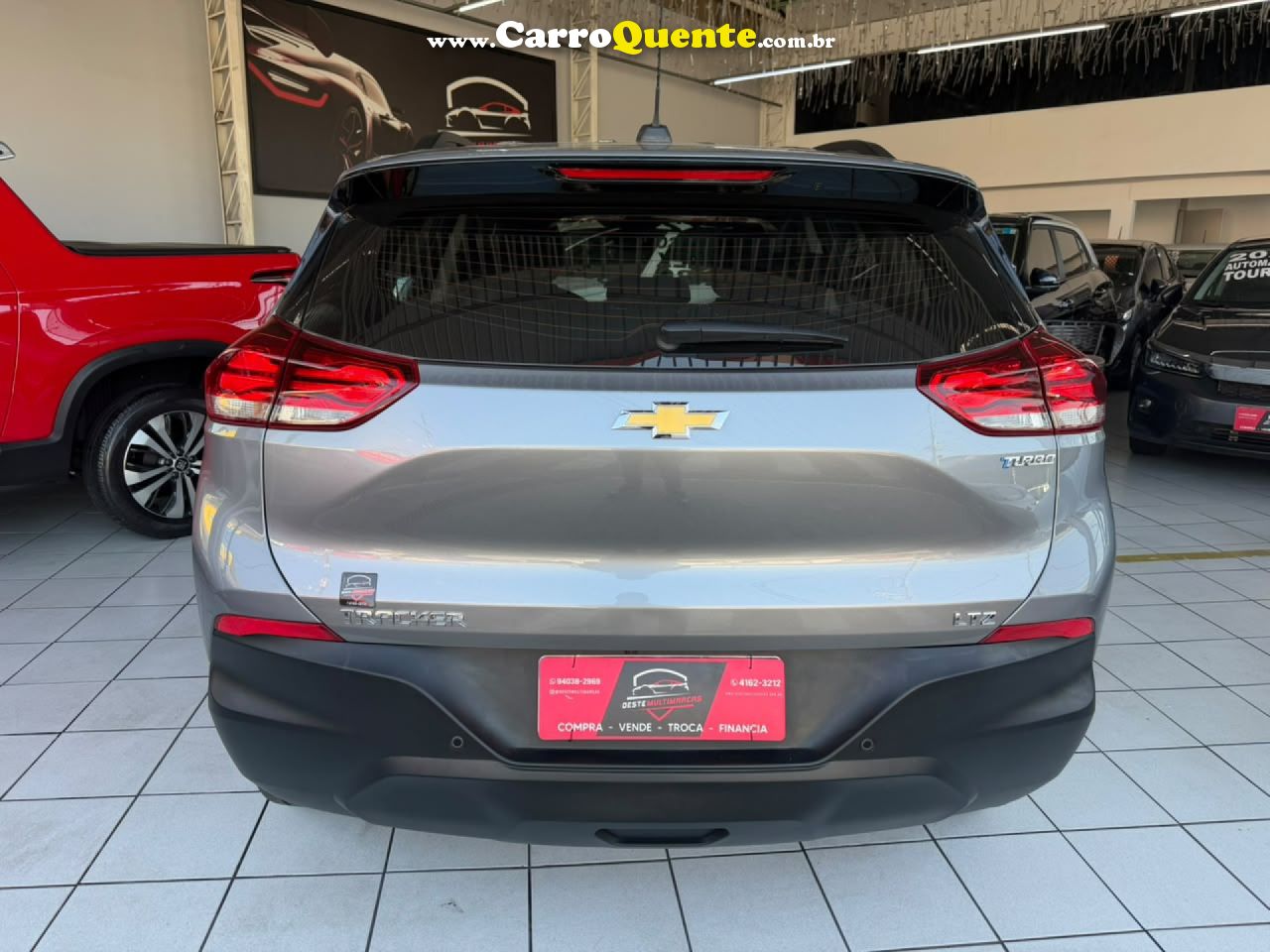CHEVROLET   TRACKER LTZ 1.0 TURBO 12V FLEX AUT.   PRATA 2022 1.0 FLEX - Loja