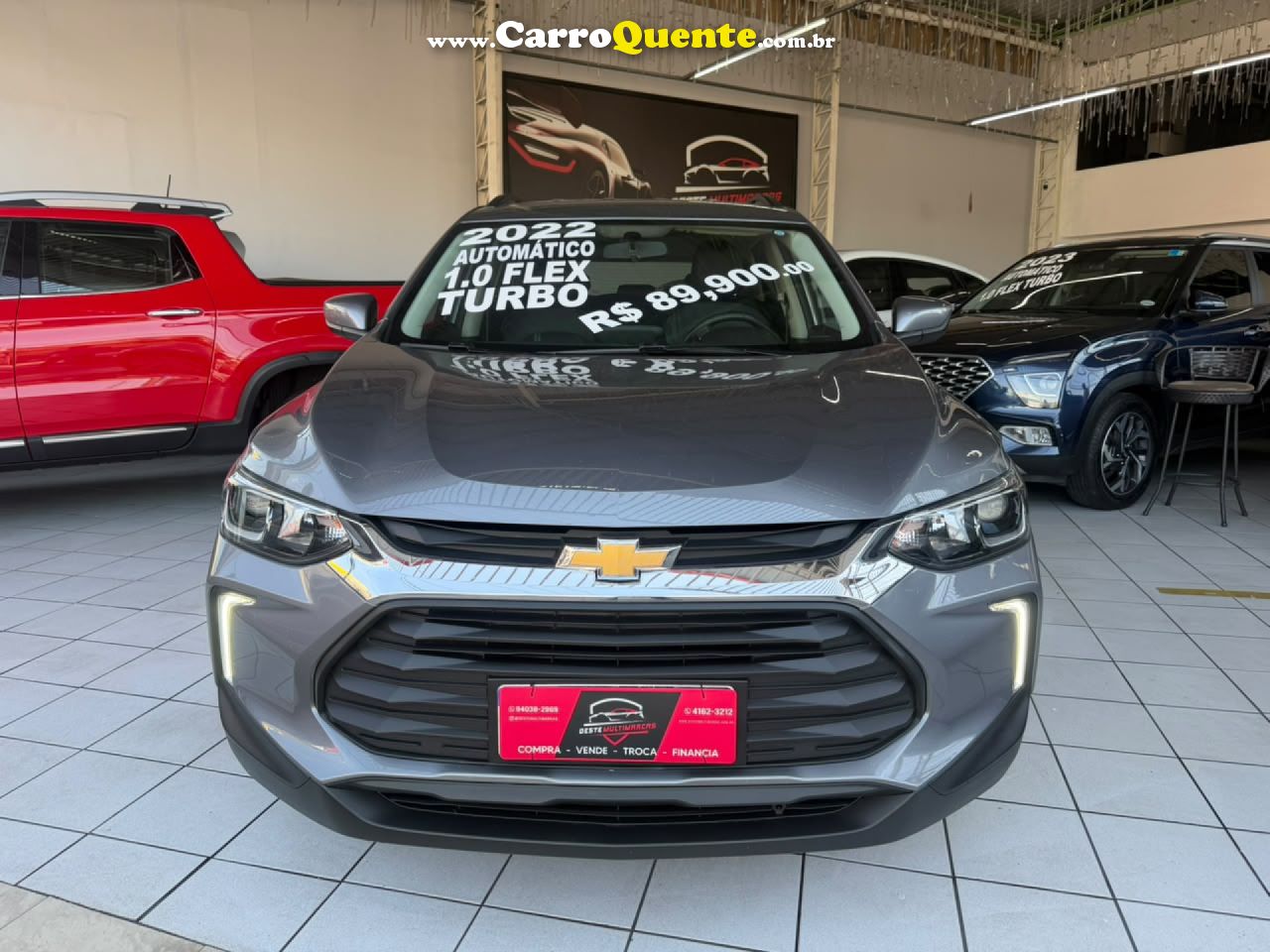 CHEVROLET   TRACKER LTZ 1.0 TURBO 12V FLEX AUT.   PRATA 2022 1.0 FLEX - Loja