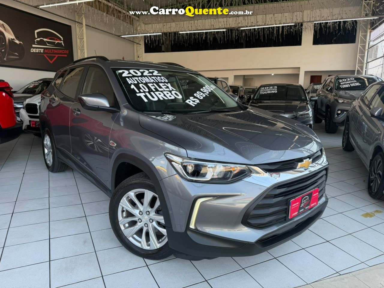 CHEVROLET   TRACKER LTZ 1.0 TURBO 12V FLEX AUT.   PRATA 2022 1.0 FLEX - Loja