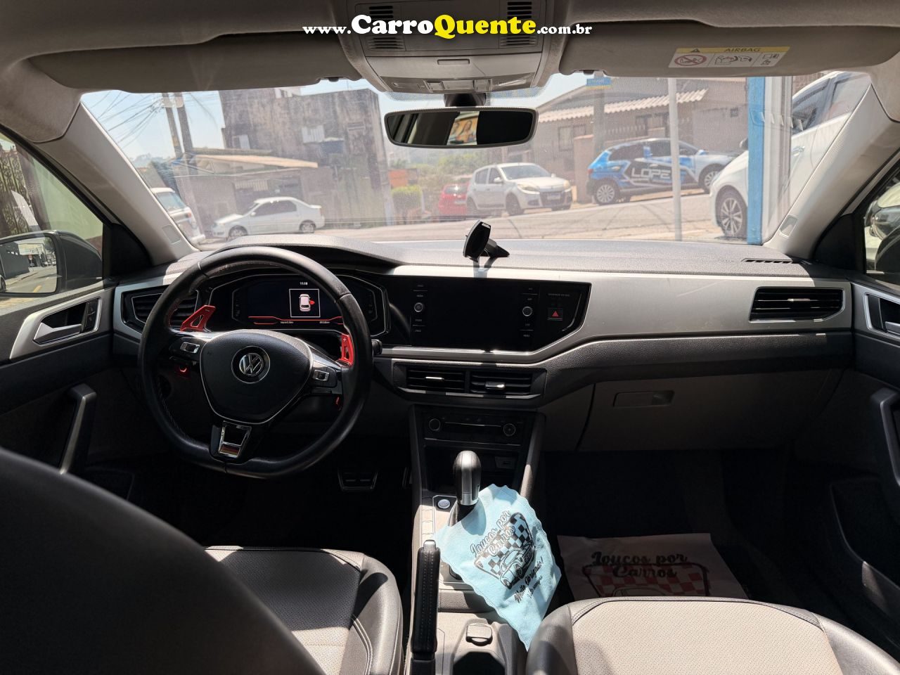 VOLKSWAGEN   POLO HIGHLINE 200 TSI 1.0 FLEX 12V AUT.   BRANCO 2019 1.0 FLEX - Loja