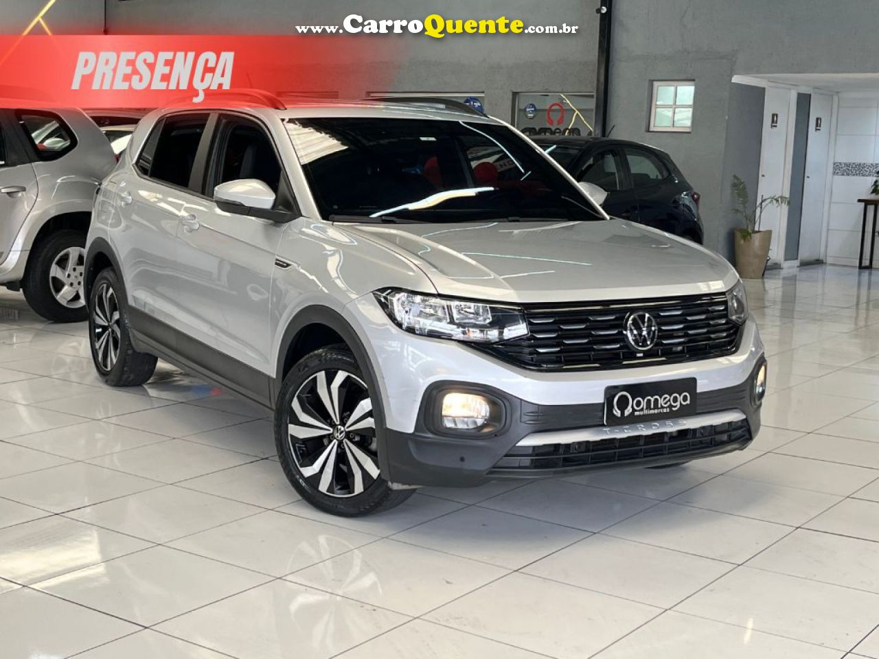 VOLKSWAGEN   T-CROSS COMFOR. 200 TSI 1.0 FLEX 5P AUT.   PRATA 2023 1.0 FLEX - Loja