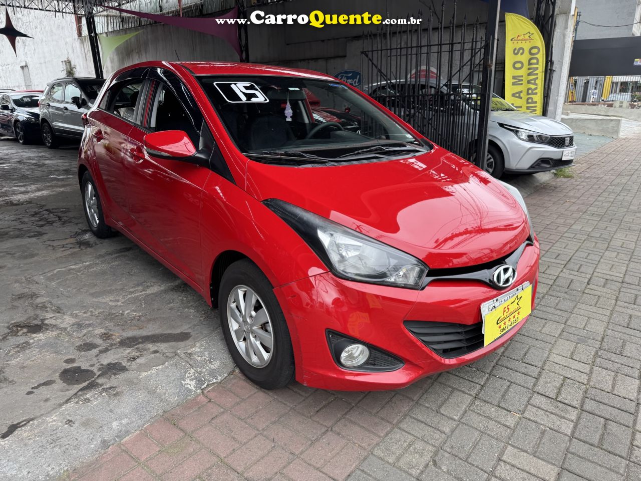 HYUNDAI   HB20 C.C.PLUSC.STYLE 1.6 FLEX 16V MEC.   VERMELHO 2015 1.6 FLEX - Loja