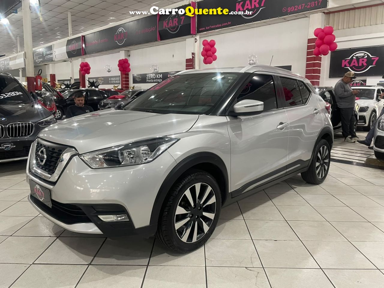 NISSAN   KICKS SV 1.6 16V FLEXSTAR 5P AUT.   PRATA 2020 1.6 GASOLINA - Loja