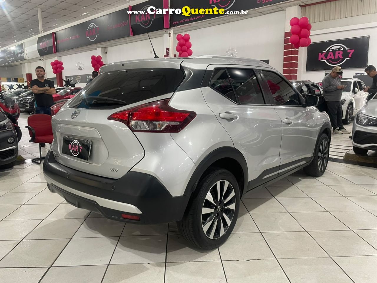 NISSAN   KICKS SV 1.6 16V FLEXSTAR 5P AUT.   PRATA 2020 1.6 GASOLINA - Loja
