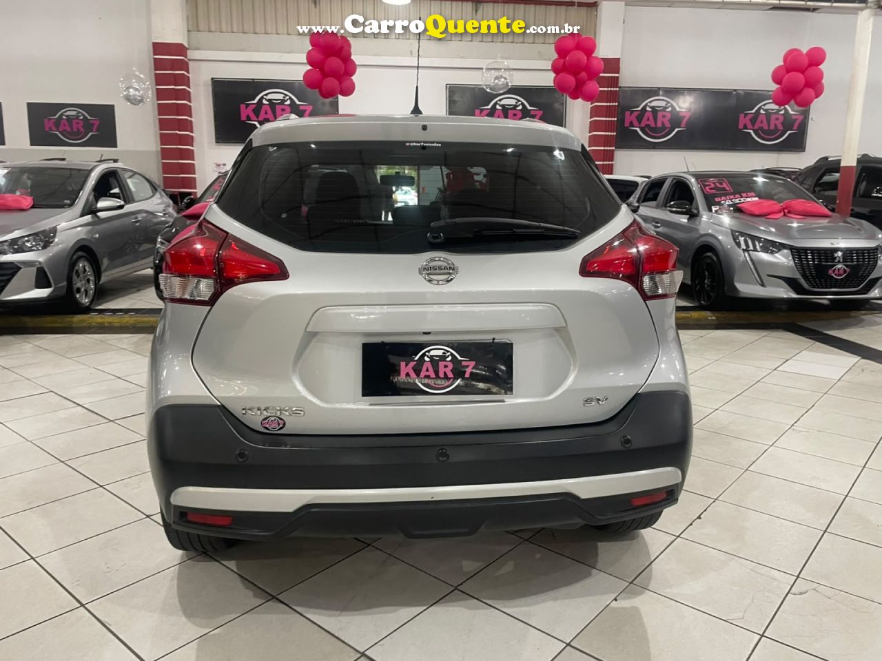 NISSAN   KICKS SV 1.6 16V FLEXSTAR 5P AUT.   PRATA 2020 1.6 GASOLINA - Loja