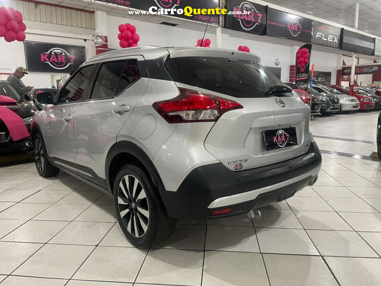 NISSAN   KICKS SV 1.6 16V FLEXSTAR 5P AUT.   PRATA 2020 1.6 GASOLINA - Loja