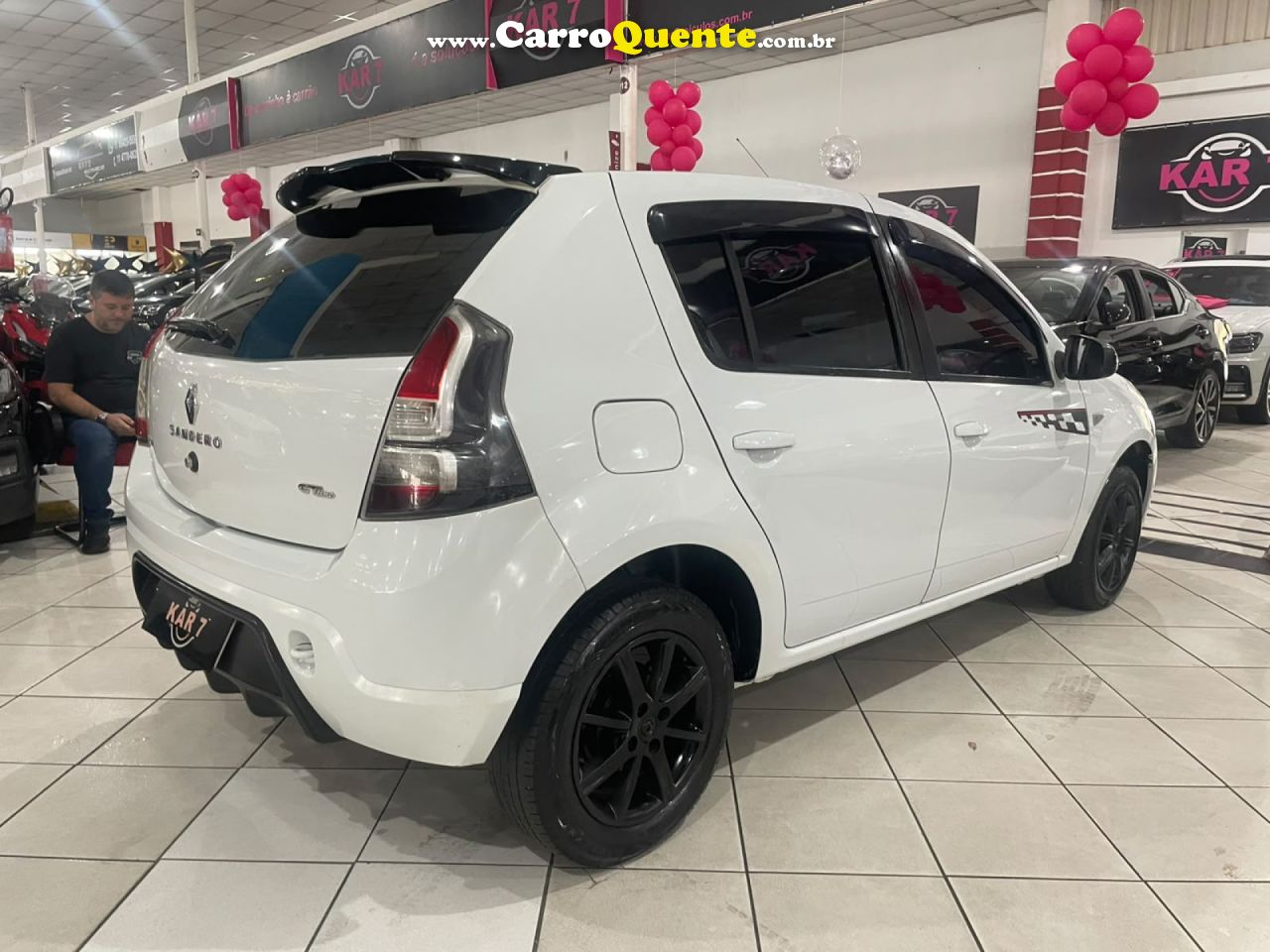RENAULT   SANDERO GT LINE HI-FLEX 1.6 8V 5P   BRANCO 2014 1.6 GASOLINA - Loja