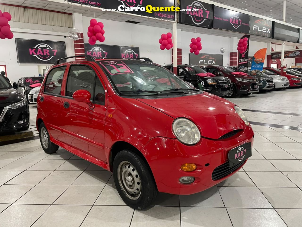 CHERY   QQ 1.11.0 12V 69CV 5P   VERMELHO 2013 1.0 GASOLINA - Loja