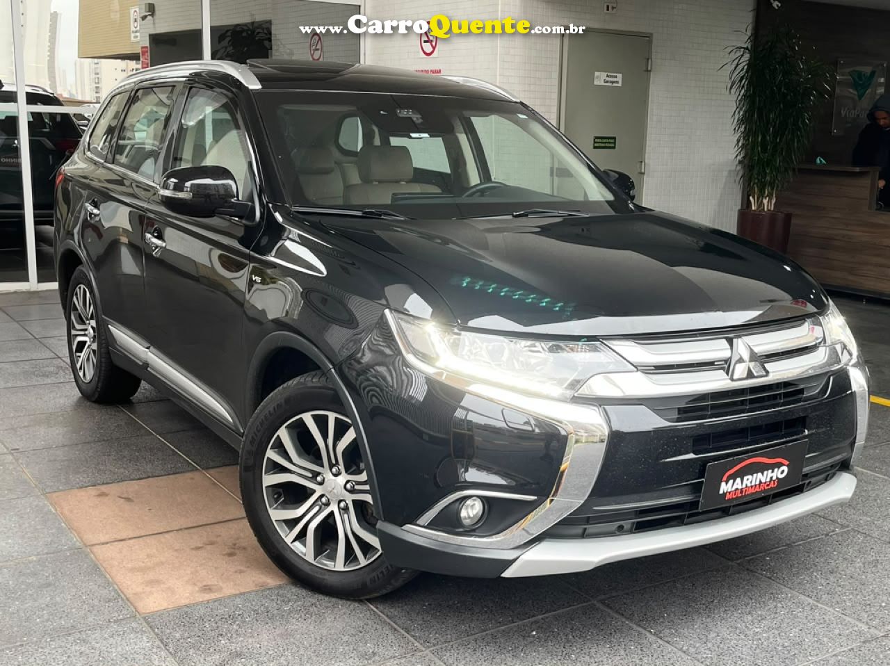 MITSUBISHI   OUTLANDER GT BLINDADA 7 LUGARES EM EXCELENTE ESTADO GERAL   PRETO 2018 3.0 FLEX - Loja