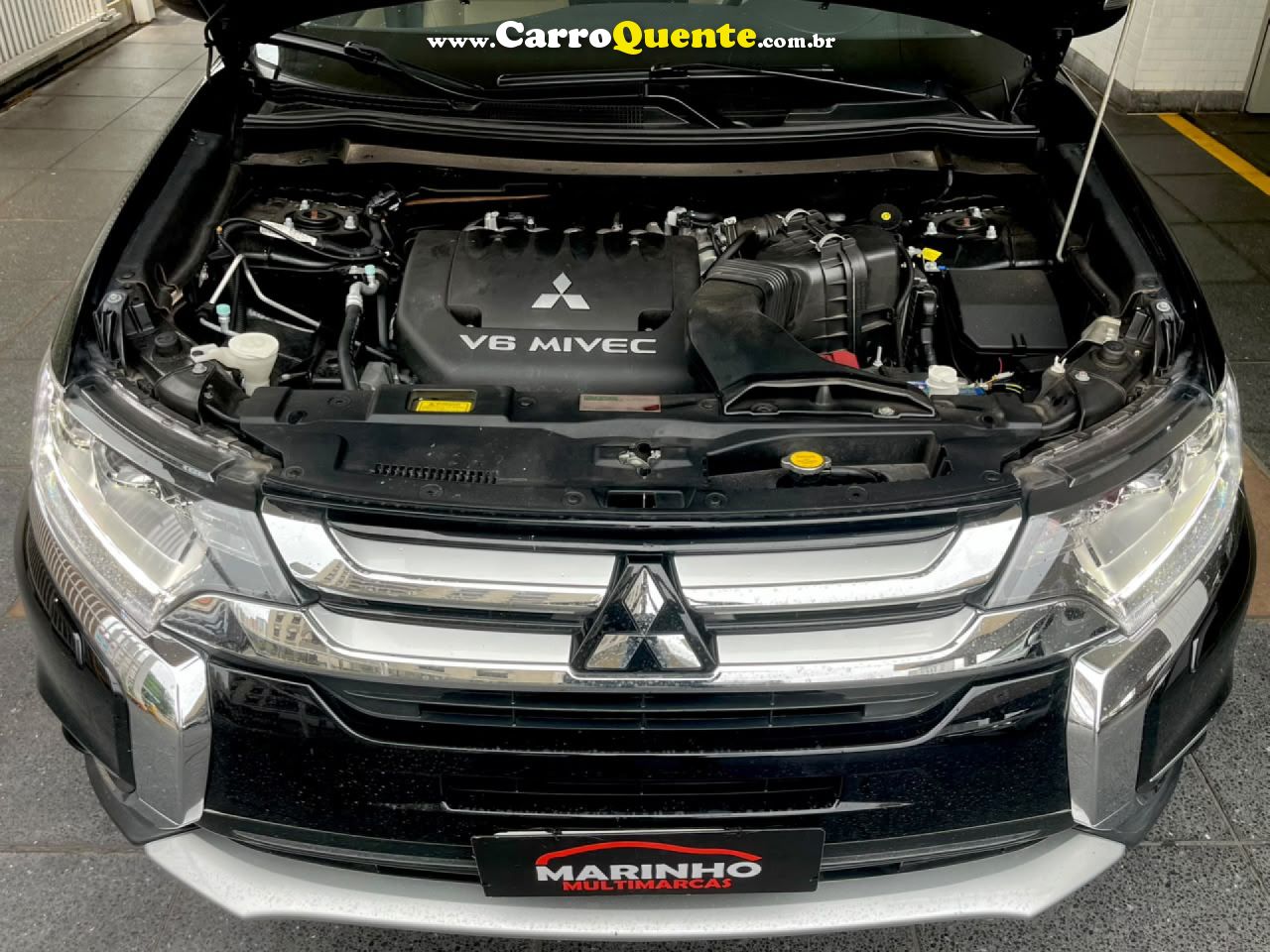 MITSUBISHI   OUTLANDER GT BLINDADA 7 LUGARES EM EXCELENTE ESTADO GERAL   PRETO 2018 3.0 FLEX - Loja