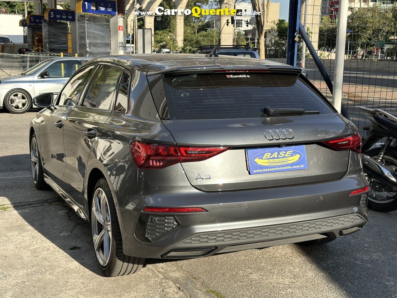 AUDI   A3 SPORTBACK S-LINE 2.0 TFSI S-TRONIC   CINZA 2022 2.0 GASOLINA - Loja