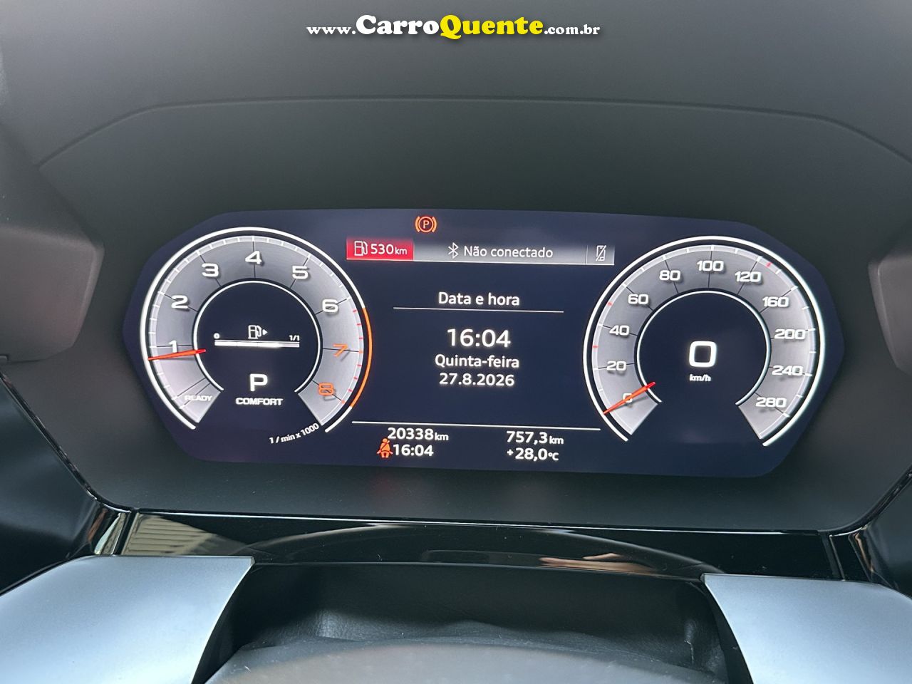 AUDI   A3 SPORTBACK S-LINE 2.0 TFSI S-TRONIC   CINZA 2022 2.0 GASOLINA - Loja