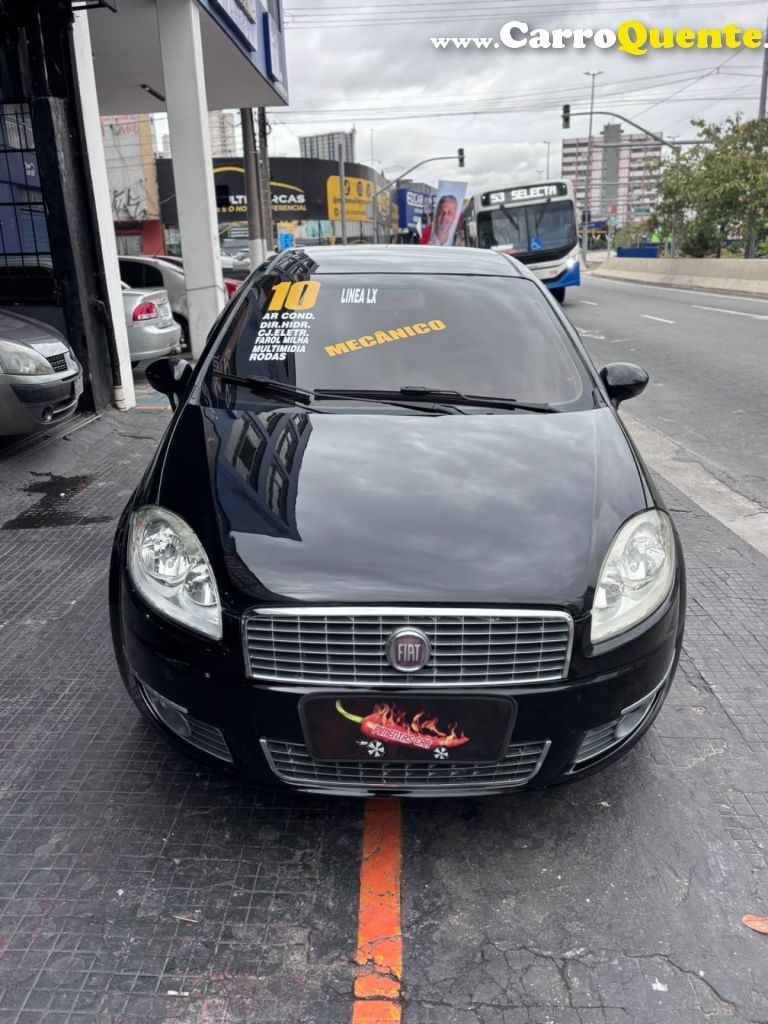FIAT   LINEA LX 1.9 1.8 FLEX 16V 4P   PRETO 2010 1.9 FLEX - Loja