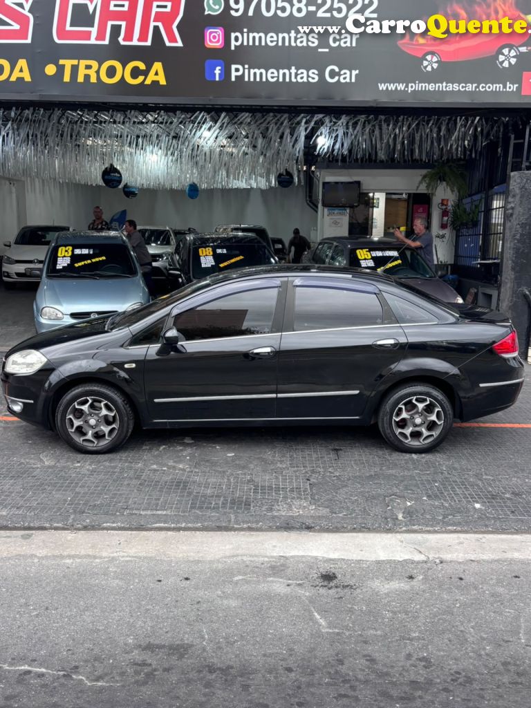FIAT   LINEA LX 1.9 1.8 FLEX 16V 4P   PRETO 2010 1.9 FLEX - Loja