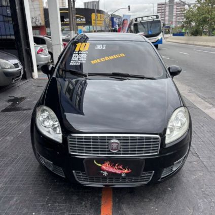 FIAT   LINEA LX 1.9 1.8 FLEX 16V 4P   PRETO 2010 1.9 FLEX