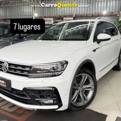 VOLKSWAGEN   TIGUAN ALLSPAC R-LINE 350 TSI 2.0 4X4   BRANCO 2019 2.0 GASOLINA