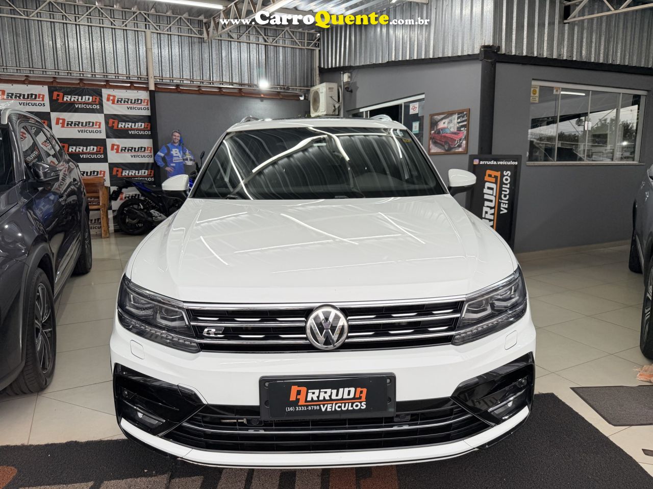 VOLKSWAGEN   TIGUAN ALLSPAC R-LINE 350 TSI 2.0 4X4   BRANCO 2019 2.0 GASOLINA - Loja