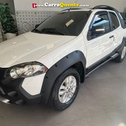 FIAT   STRADA ADVENTURE1.8 1.8 LOCKER FLEX CD   BRANCO 2013 1.8 FLEX