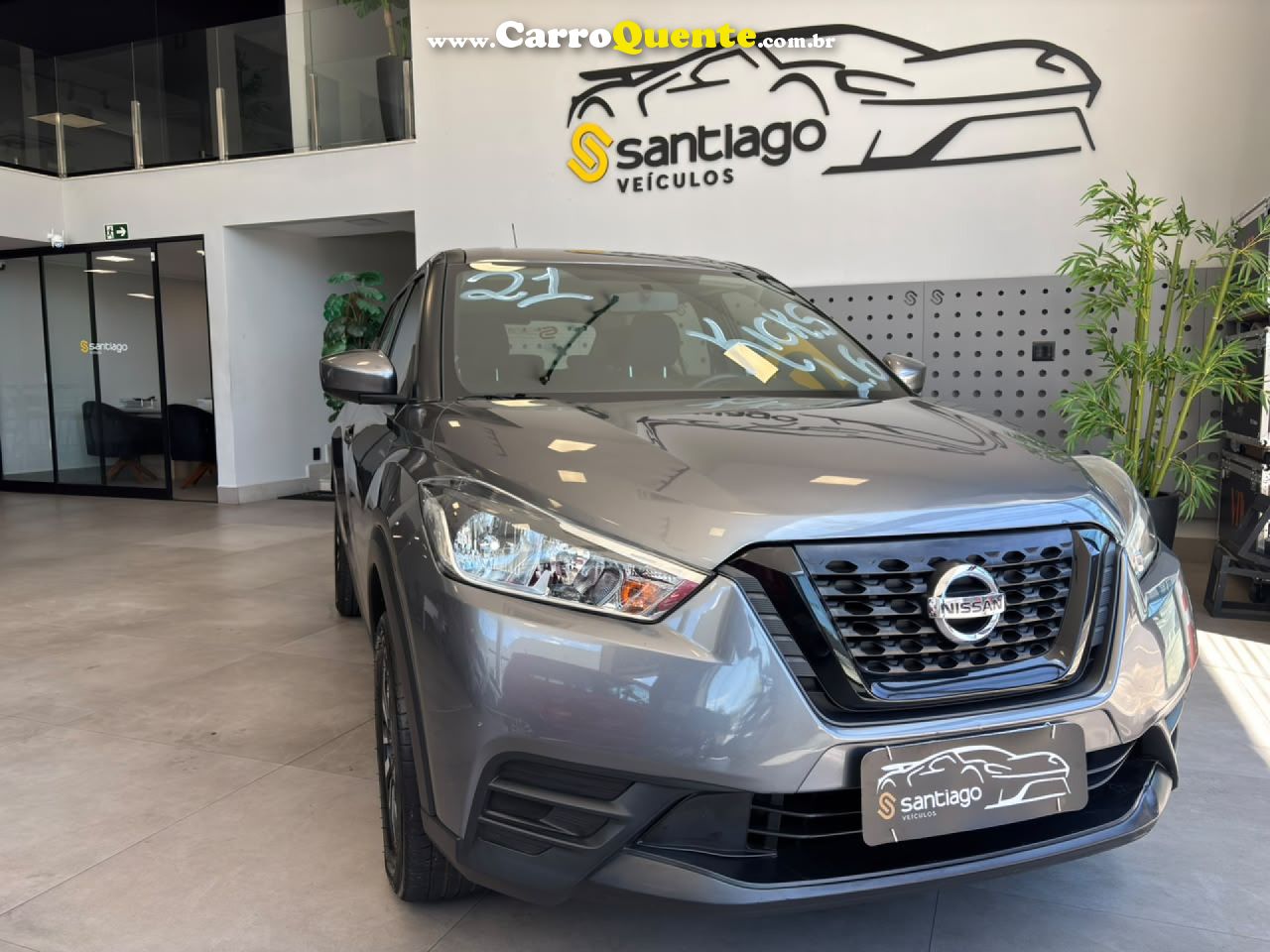 NISSAN   KICKS ACTIVE    CINZA 2021 1.6 FLEX - Loja