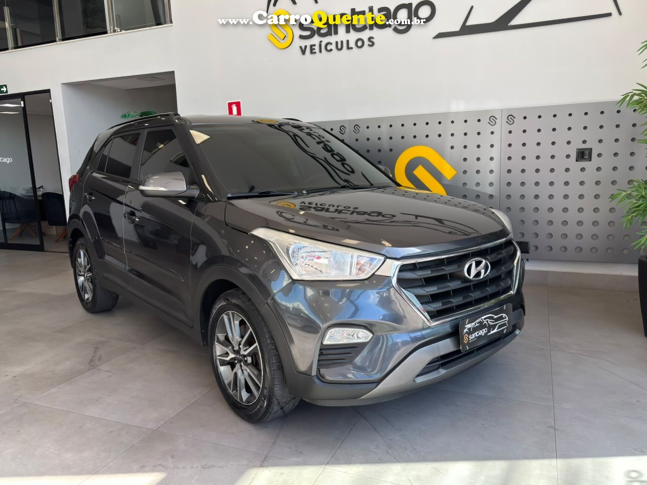 HYUNDAI   CRETA PULSE 1.6 16V FLEX AUT.   CINZA 2018 1.6 FLEX - Loja