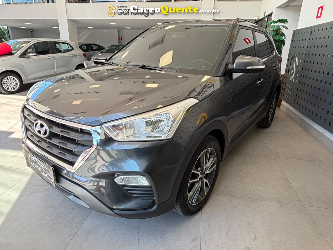 HYUNDAI   CRETA PULSE 1.6 16V FLEX AUT.   CINZA 2018 1.6 FLEX - Loja