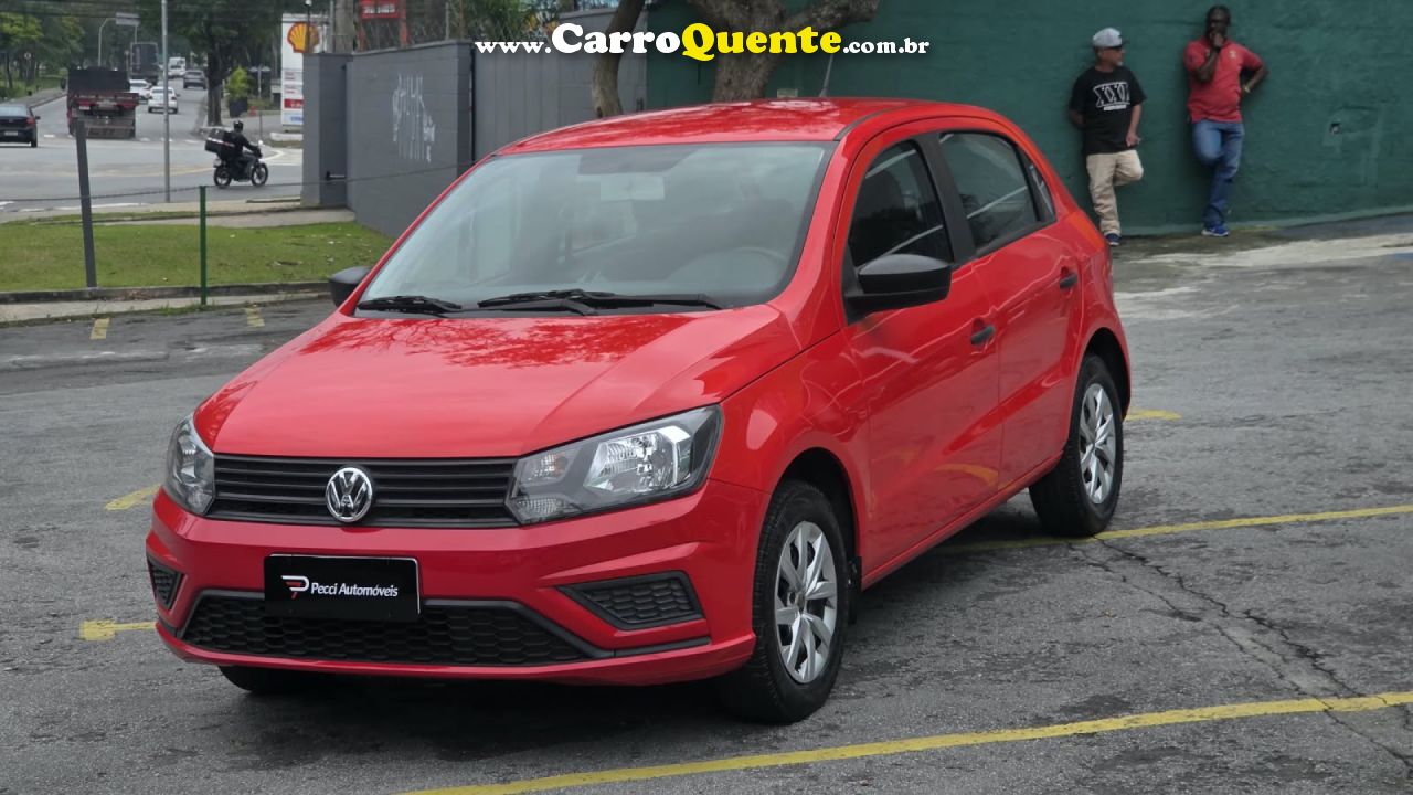 VOLKSWAGEN   GOL 1.0 FLEX 12V 5P   VERMELHO 2021 1.0 FLEX - Loja