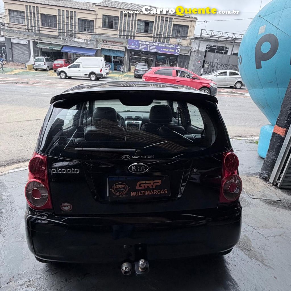 KIA   PICANTO EX 1.11.0 1.0 FLEX AUT.   PRETO 2008 1.0 FLEX - Loja