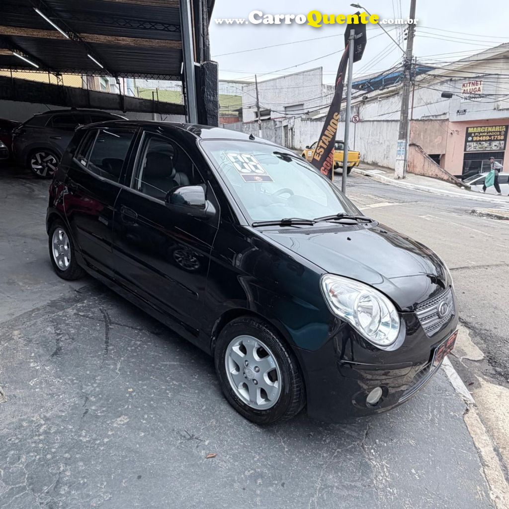 KIA   PICANTO EX 1.11.0 1.0 FLEX AUT.   PRETO 2008 1.0 FLEX - Loja