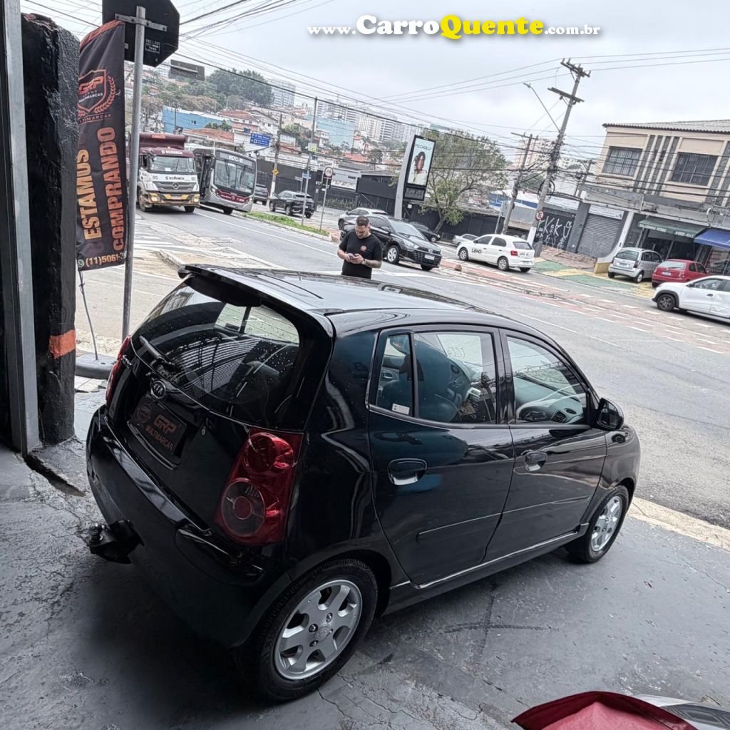 KIA   PICANTO EX 1.11.0 1.0 FLEX AUT.   PRETO 2008 1.0 FLEX - Loja