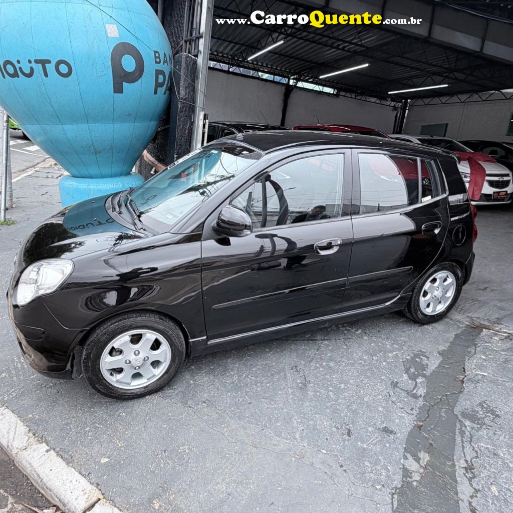 KIA   PICANTO EX 1.11.0 1.0 FLEX AUT.   PRETO 2008 1.0 FLEX - Loja