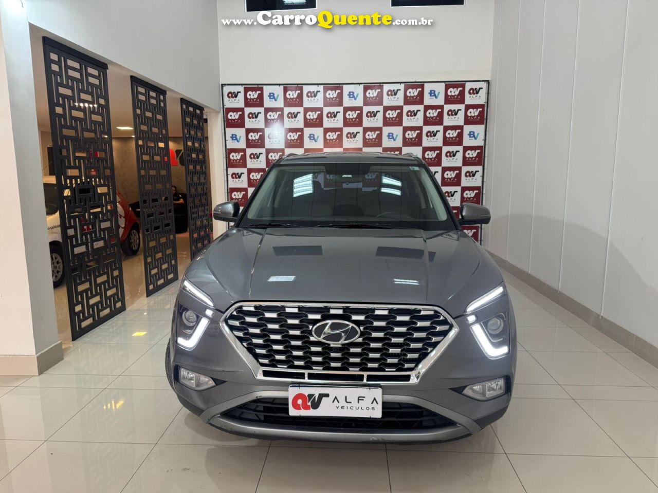 HYUNDAI   CRETA PLATINUM 1.0 TB 12V FLEX AUT.   CINZA 2023 1.0 FLEX - Loja
