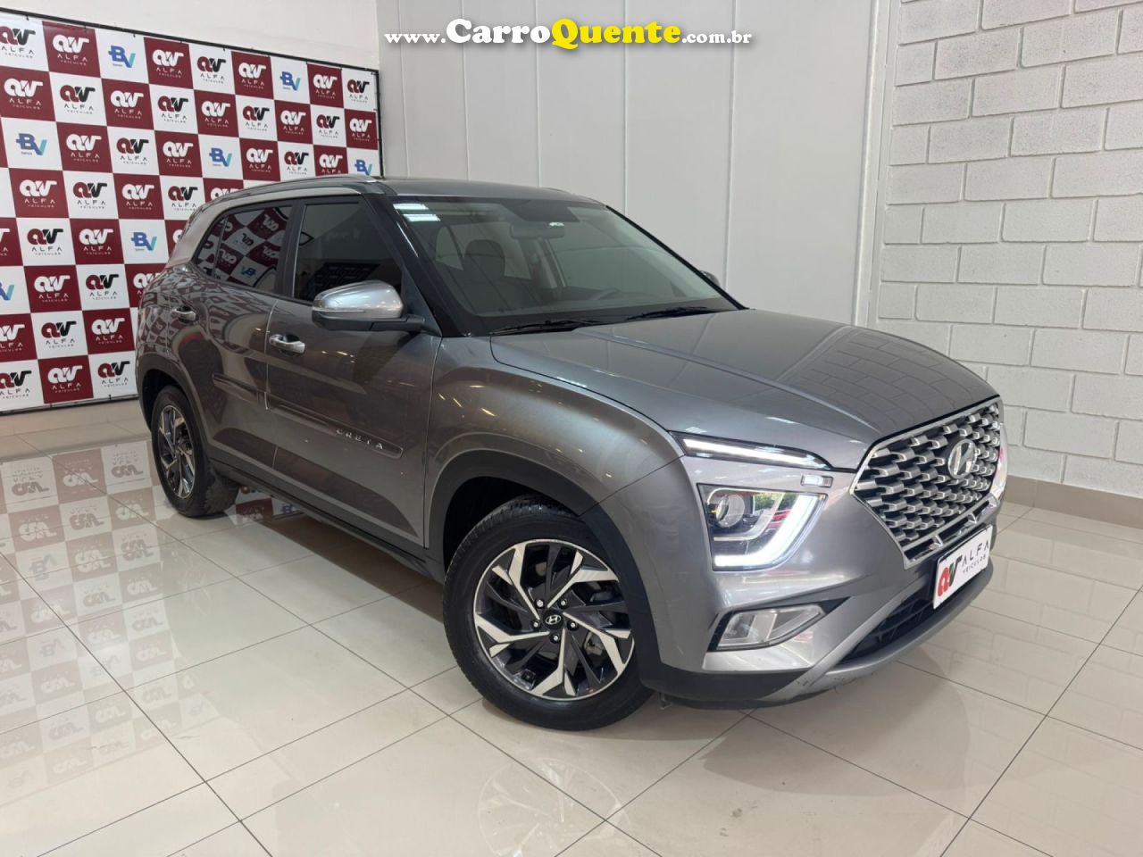 HYUNDAI   CRETA PLATINUM 1.0 TB 12V FLEX AUT.   CINZA 2023 1.0 FLEX - Loja