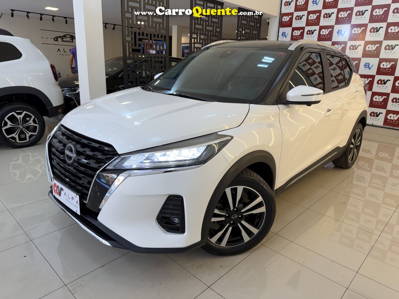 NISSAN   KICKS EXCLUSIVE 1.6 16V FLEX AUT.   BRANCO 2023 1.6 FLEX - Loja