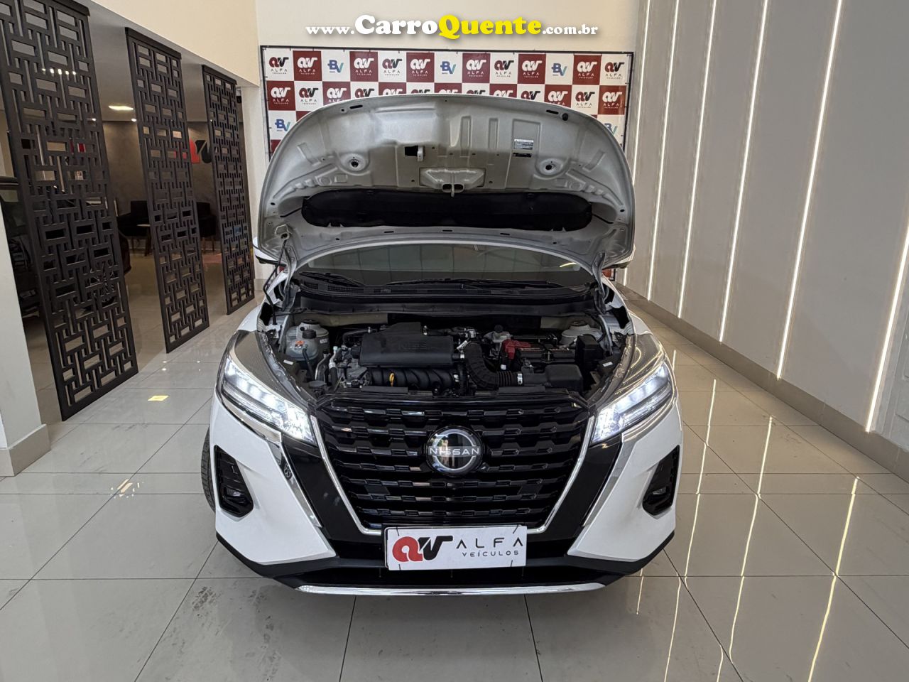 NISSAN   KICKS EXCLUSIVE 1.6 16V FLEX AUT.   BRANCO 2023 1.6 FLEX - Loja