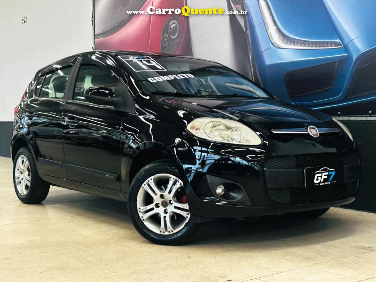 FIAT   PALIO ATTRA.ITÁLIA 1.4 EVO F.FLEX 8V 5P   PRETO 2014 1.4 GASOLINA - Loja