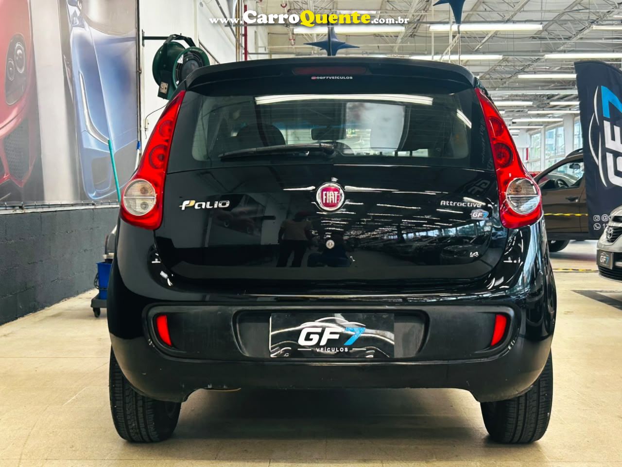FIAT   PALIO ATTRA.ITÁLIA 1.4 EVO F.FLEX 8V 5P   PRETO 2014 1.4 GASOLINA - Loja
