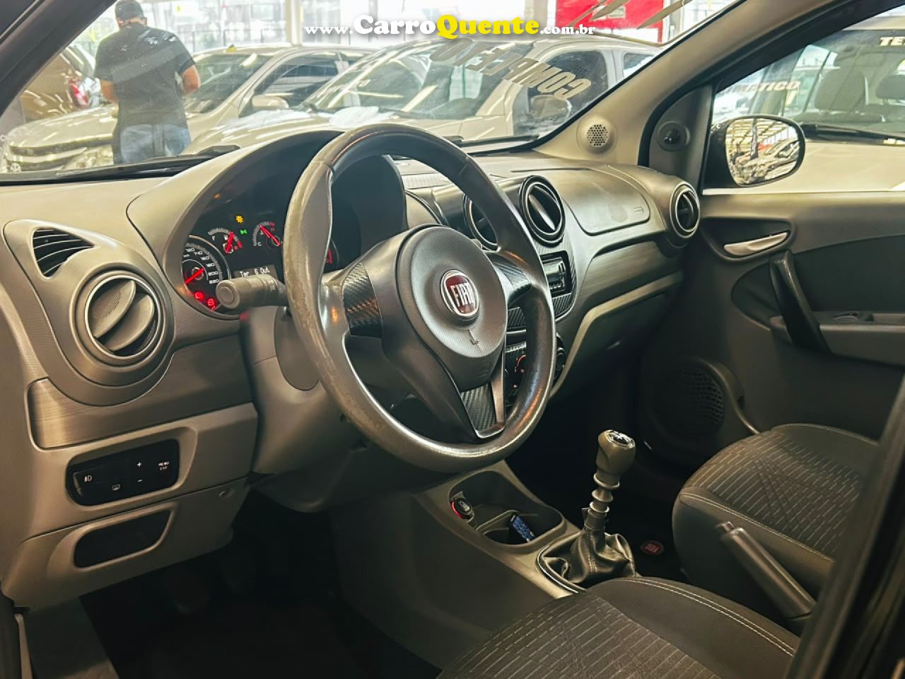 FIAT   PALIO ATTRA.ITÁLIA 1.4 EVO F.FLEX 8V 5P   PRETO 2014 1.4 GASOLINA - Loja