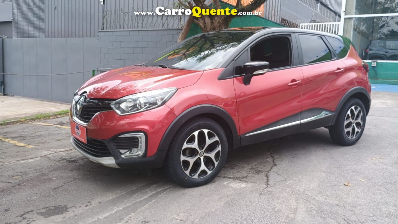 RENAULT   CAPTUR INTENSE 2.0 16V FLEX 5P AUT.   VERMELHO 2017 2.0 FLEX - Loja