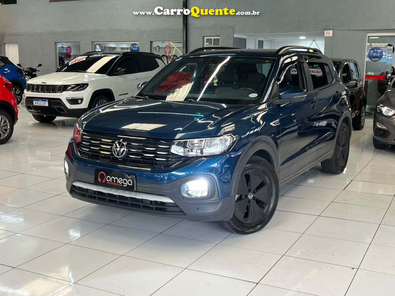 VOLKSWAGEN   T-CROSS COMFOR. 200 TSI 1.0 FLEX 5P AUT.   AZUL 2023 1.0 FLEX - Loja